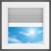 VELUX 25-1/2 in. x 25-1/2 in. Fixed Skylight  FCM 2222 with Solar Room Darkening Shade - FCM 22224